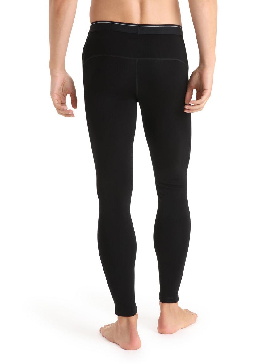 Leggings Icebreaker 15.5 Merino Thermal Homme Noir | FR 1124PJJQ